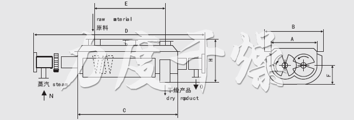 JYG系列空心槳葉干燥機(jī)安裝結(jié)構(gòu)圖 JYG系列空心槳葉干燥機(jī)安裝結(jié)構(gòu)圖